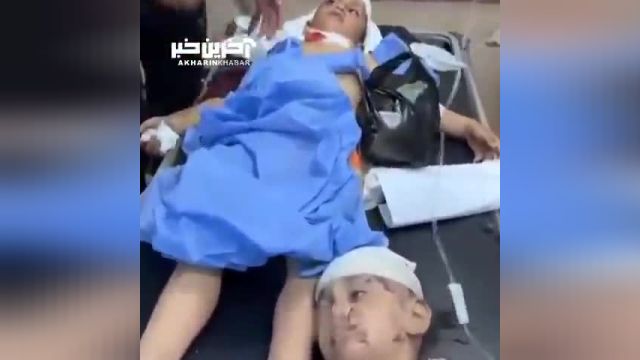 تصاویری تکان دهنده از کودکان مصدوم در بیمارستان های غزه