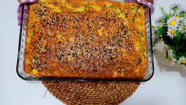 روش پخت کیک سبزیجات فوق العاده خوشمزه با دستور افغانی