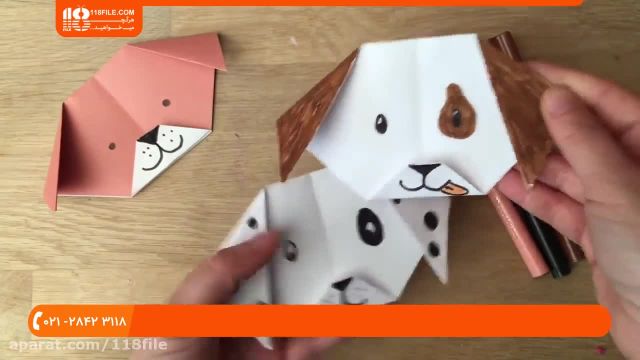 ساخت اوریگامی سگ سه بعدی