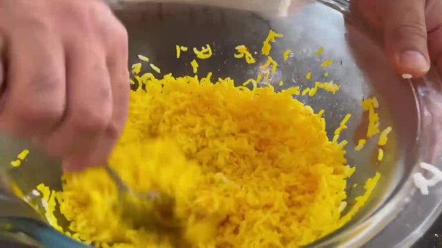 طرز پخت برنج رستورانی خوش عطر و قد کشیده ایرانی برای ‌پنجاه نفر