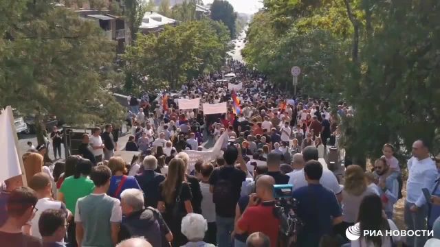 تظاهرات در ایروان علیه جمهوری آذربایجان + فیلم