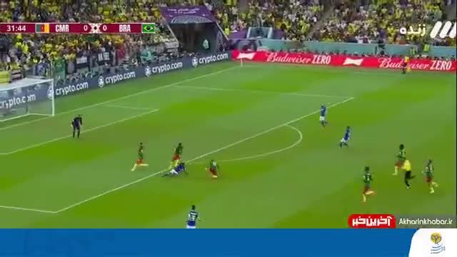 ضربه ایستگاهی خطرناک در جام جهانی: دنی آلوز با شوق از بالای دروازه خارج شد