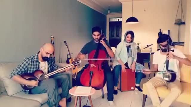 گوشه ای از تمرین گروه چپ کوک با آهنگسازی رضا نجارزاده
