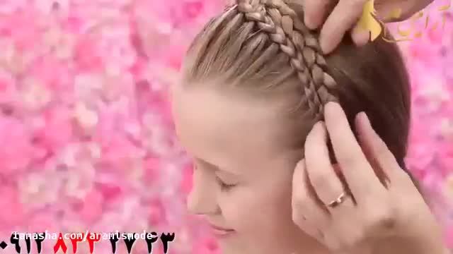 آموزش بافت موی دخترانه | سبک بافت تلی