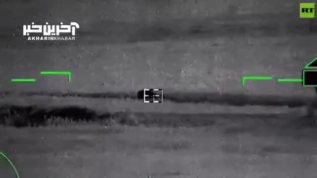 انهدام یک نفربر اوکراینی توسط هلیکوپتر روسی
