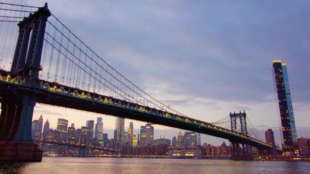 افق درخشان شب شهر نیویورک | بهترین مناظر شهر در شب همراه با موسیقی جاز