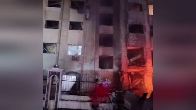 حمله موشکی صهیونیست‌ها به ساختمانی در دمشق | ویدیو
