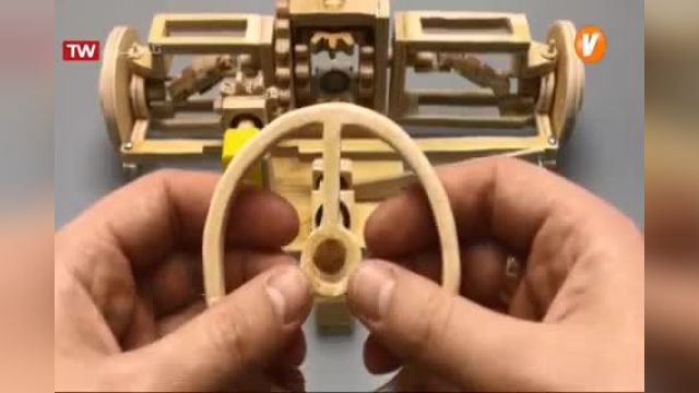 فیلم ساخت ماشین چوبی