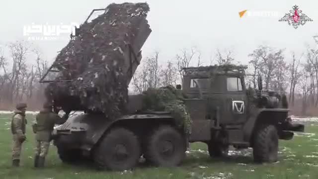 تصاویری از عملکرد سامانه‌ های راکت‌ انداز روسیه در اوکراین