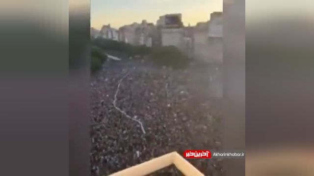 شادی آرژانتینی ها بعد از برد تیمشان مقابل کرواسی که به جشنی ترسناک بدل شد | ویدیو