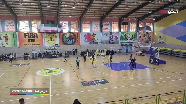 خلاصه بسکتبال زنان نفت آبادان - مهرسان در چارچوب رقابت های لیگ برتر