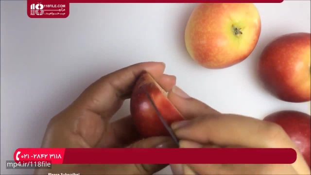 آموزش سفره آرایی و میوه آرایی با سیب