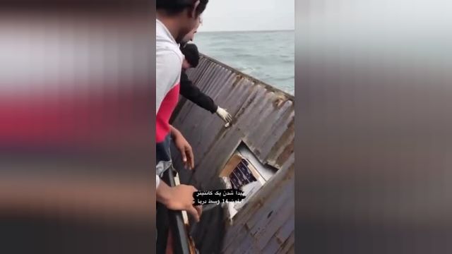 پیدا شدن یک کانتینر گوشی آیفون 14 در دریا | ویدیو