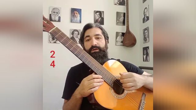 آموزش ریتم 2/4 به همراه آپاگادو | آموزش گیتار