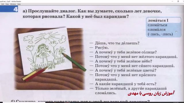 آموزش زبان روسی با کتاب راه روسیه 2 (جلسه 73)