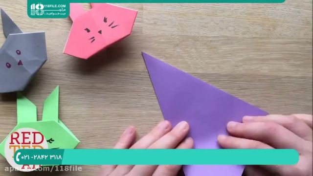 آموزش اوریگامی سه بعدی حیوانات| اوریگامی گل و لاله
