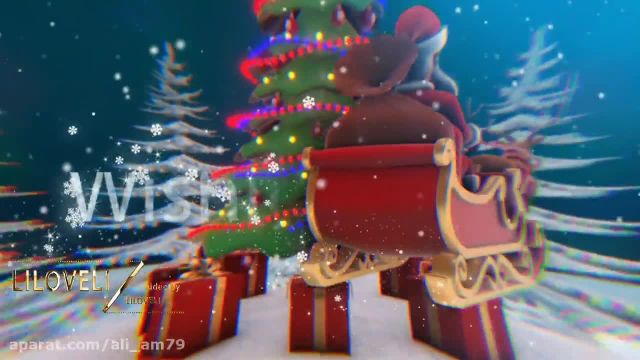 کلیپ تبریک کریسمس 2023 || جشن کریسمس 2023 || کلیپ برن بابا نوئل و آدم برفی رویایی
