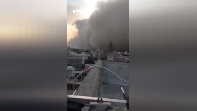 ویدئویی از لحظه ورود طوفان به گنبد کاووس | ببینید