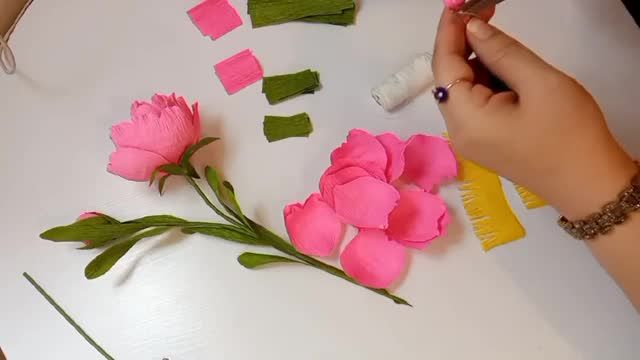 آموزش گلسازی حرفه‌ ای با تکنیک کاغذ کشی، ایده‌ آل برای هنرجویان علاقمند