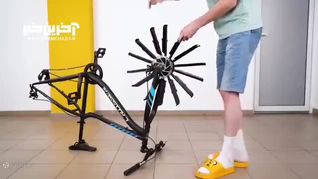 ساخت دوچرخه با دمپایی؛ آخرین محصول مخترع دوچرخه های عجیب