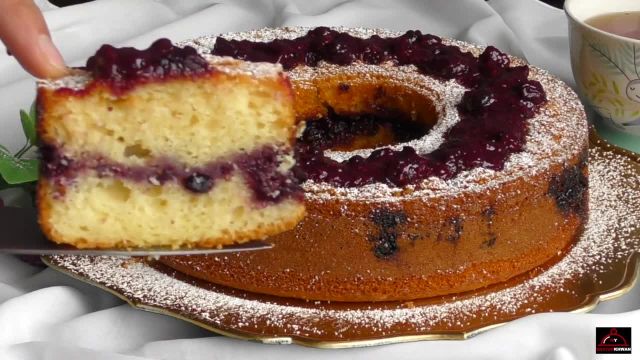 طرز تهیه کیک مربای توت فوق العاده خوشمزه و مجلسی با دستور افغان ها