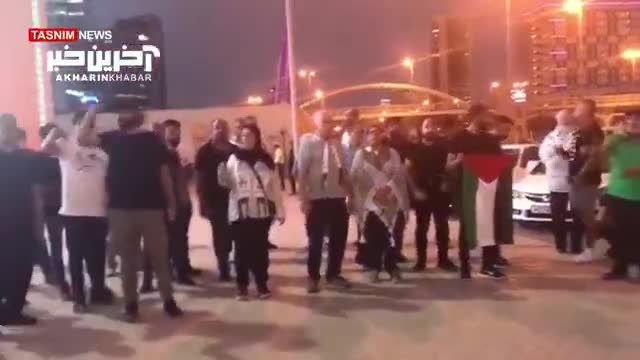 تظاهرات مردمی مقابل سفارت اسرائیل در بحرین