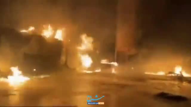 آتش‌سوزی ناگوار در یک پالایشگاه در اربیل عراق - فیلم و تصاویر
