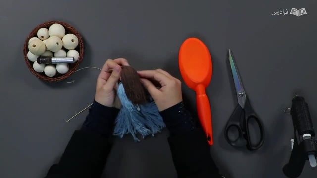 آموزش ساخت عروسک نخی با نخ مکرومه (ساده و کم هزینه)