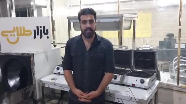 دستگاه اسنک ساز،پنینی میکرو ساندویچ ساز صنعتی ایرانی شیاری مثلثی