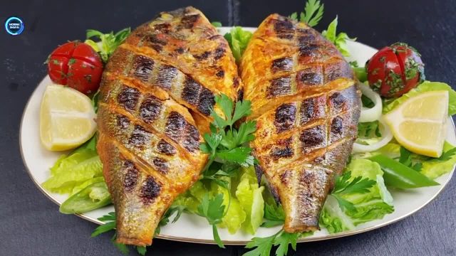 طرز تهیه ماهی کبابی روی زغال فوق العاده خوشمزه به سبک افغانی