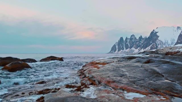 طبیعت منحصر به فرد نروژ | مناظر زمستانی و نورهای شمالی (شفق قطبی) + موسیقی زیبا | قسمت 1