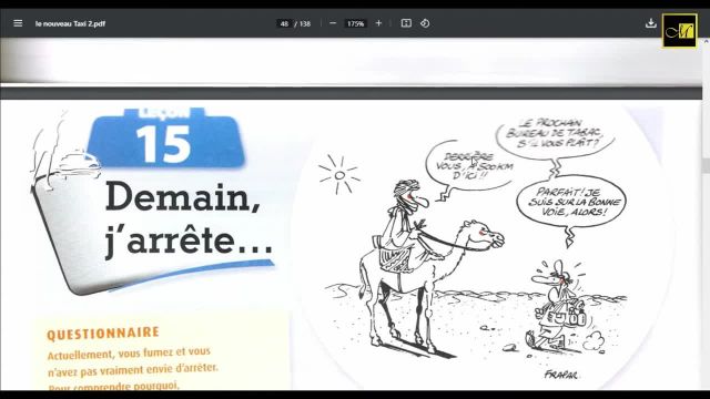 آموزش زبان فرانسه کتاب تاکسی - Le Nouveau Taxi A2 Leçon 15 | درس پانزدهم (A2)