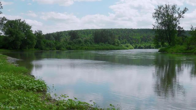 آرامش رودخانه یوریوزان، منطقه اورال، روسیه | ویدیوی آرامش بخش با صداهای طبیعت