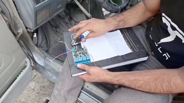آموزش روشن کردن ماشین ایرانی با ریموت بدون سوییچ