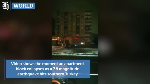 لحظه  وحشتناک زلزله ترکیه با قدرت 7.8 ریشتر | ویدیو