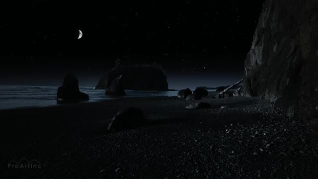 صدای اقیانوس در شب | 8 ساعت صدای آرام امواج در ساحل