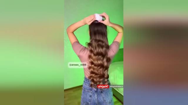 آموزش فر کردن مو با جوراب | ویدیو