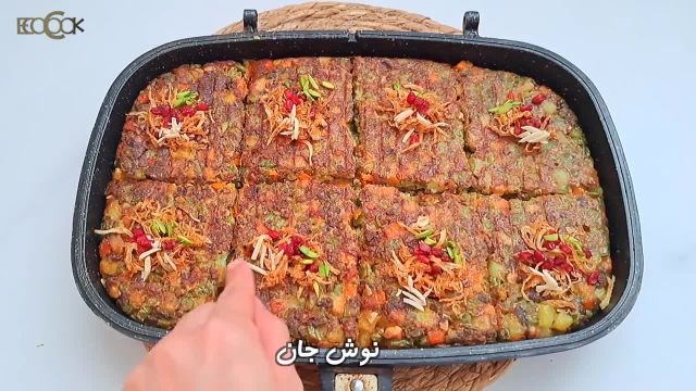 طرز تهیه کوکوی هفت پیکر تبریزی پیش غذای خوشمزه ایرانی