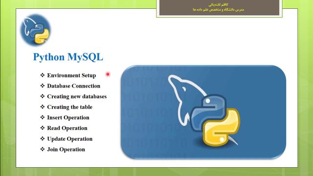 آموزش مدیریت بانک MySQL با برنامه نویسی پایتون |  نحوه استفاده از پایتون برای ایجاد کردن پایگاه داده MySQL