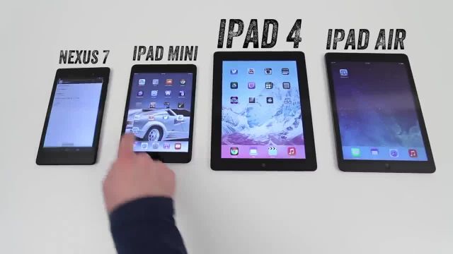 آنباکس و بررسی iPad Air vs Nexus 7 vs iPad Mini vs iPad 4 Speed Test