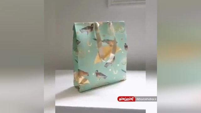 آموزش باکس هدیه با مقوا در منزل  با حداقل مواد مورد نیاز