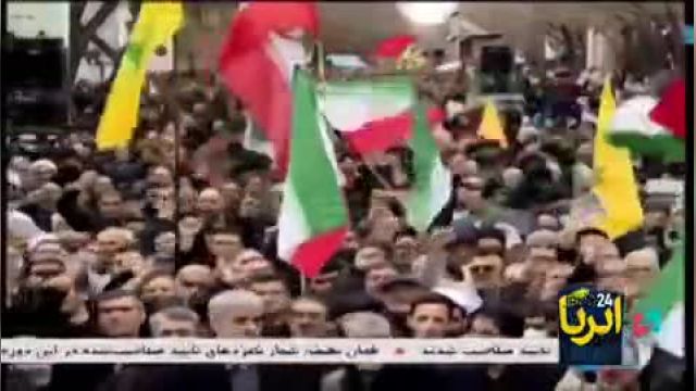 راهپیمایی مردم تبریز در حمایت از قربانیان جنایت تروریستی کرمان - فیلم