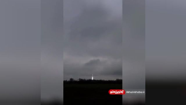 لحظه برخورد صاعقه به موشک روسی دقایقی پس از پرتاب | فیلم