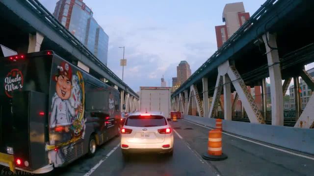 رانندگی عصرگاهی تابستانی در مرکز نیویورک | ویدیوی 1,5 ساعته در شهر | رانندگی با صدای شهر
