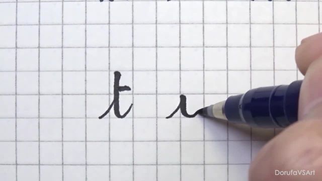 نحوه نوشتن حروف کوچک به خط شکسته فرانسوی