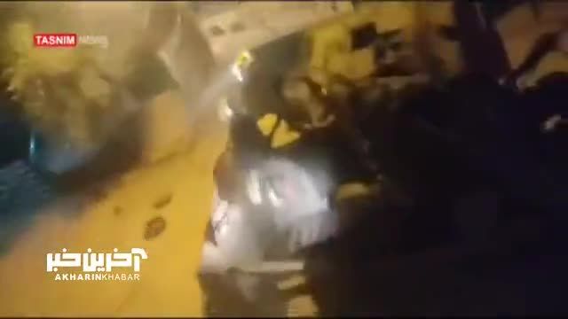 انفجار بولدوزر ارتش اسرائیل در کرانه باختری