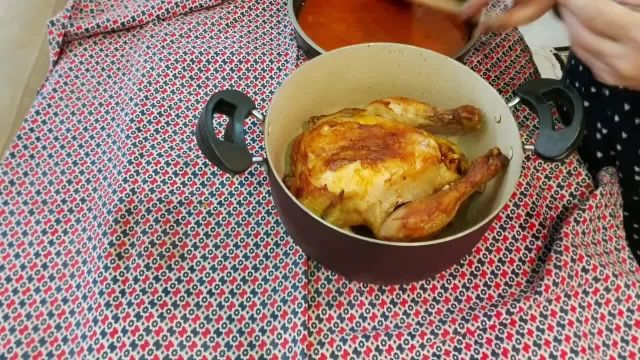 طرز تهیه مرغ بریون خوشمزه و سنتی بدون فر به روش اردبیلی اصیل
