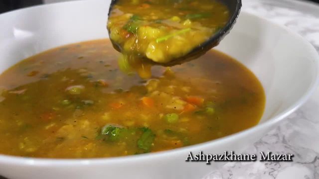 روش پخت سوپ خوشمزه و لعابدار افغانی با دستور ساده