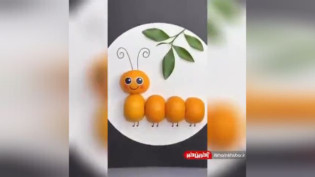 آموزش میوه آرایی مبتدی ساده و جذاب با نارنگی | ویدیو