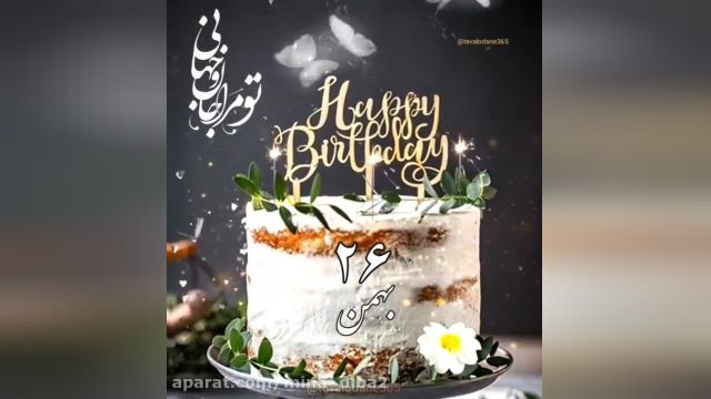 کلیپ استوری تبریک تولد 26 بهمن ماهی || کلیپ شاد تبریک تولد